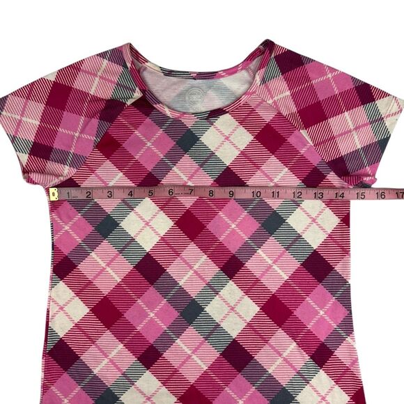 Wonder Nation Girls Set of 2 Nightgown Dresses Burgundy Owl Plaid Sz M 7/8 - Picture 7 of 10